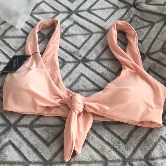 ZAFUL Plant Print Tie Front Bikini Set - Picture 2 of 3